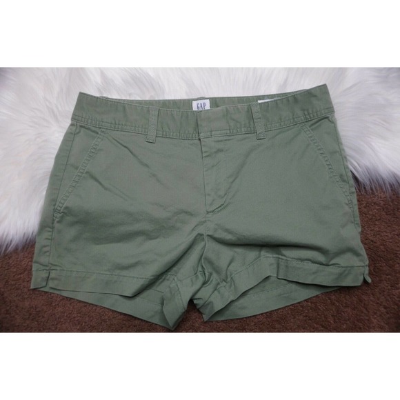 GAP Pants - GAP Women's Size 4 City Short Green Cotton 4 Pocket Excellent Condition